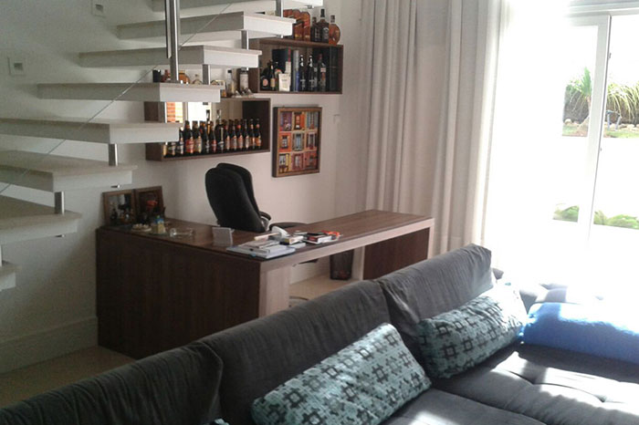 Antes - escada