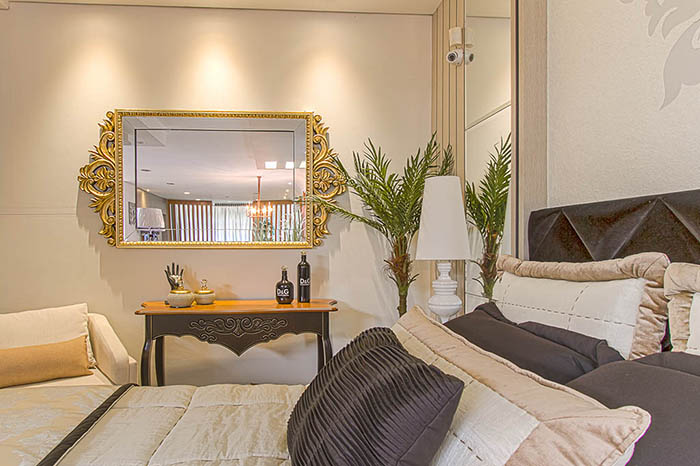 Quarto de casal - projeto de decoração Curitiba